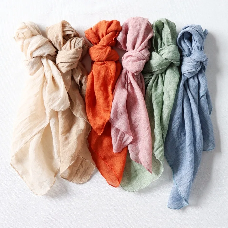 Crepe Cloth Paris Yarn Polyester Napkin for Western Restaurant Wedding Hotel Decorn Wrinkled Fabric Serviette Kitchen Tea Towel