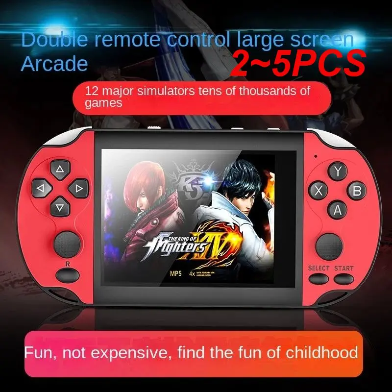 2~5PCS Portable X7s Retro Av Out Tv Game Console Large Screen Game Machine For Kids Gift Arcade New Handheld Player 16g