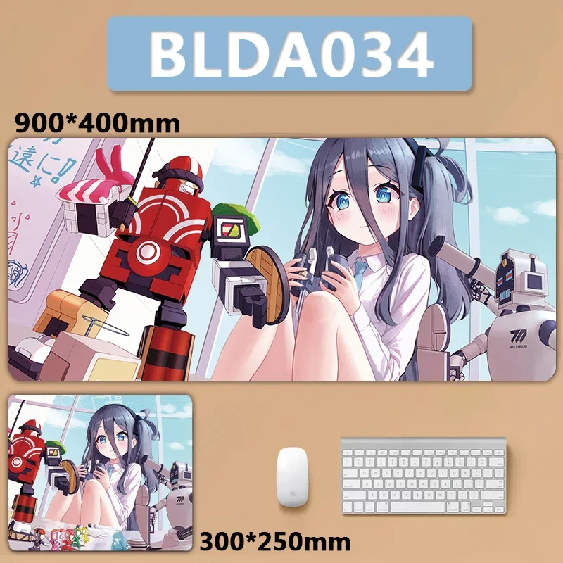 

Blue Archive Mousepad Tendou Arisu Aris Alice AL-1S XXL Large Keyboard Pad 400x900 Mouse Pad Kawaii Desk Mat Cute Girls Playmat