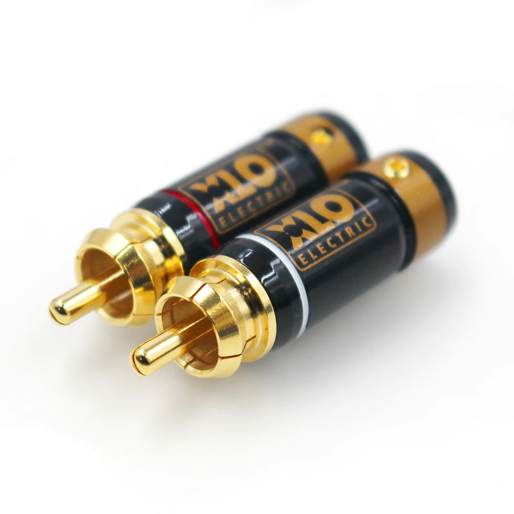 Fil de Signal de Tête XLO RCA Américain, Fiche Annie, Borne de Câblage RCA Plaqué Cuivre Pur, 16 Pièces