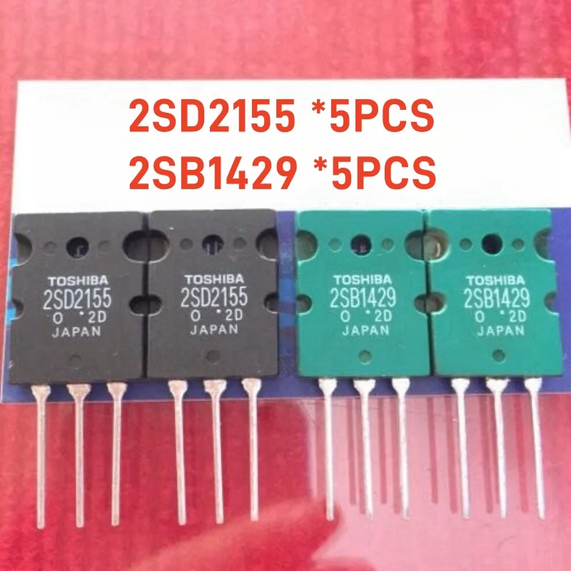 10 PCS/5 Pairs 100% new original 2SD2155 2SB1429 (5pcs 2SD2155+5pcs 2SB1429) D2155 B1429 pairing tube