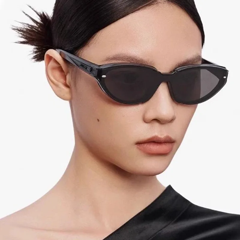 نظارات شمسية عصرية على شكل عين القطة للجنسين للحماية من الأشعة فوق البنفسجية، نظارات شمسية كلاسيكية كلاسيكية للنساء والرجال لالتقاط الصور #2