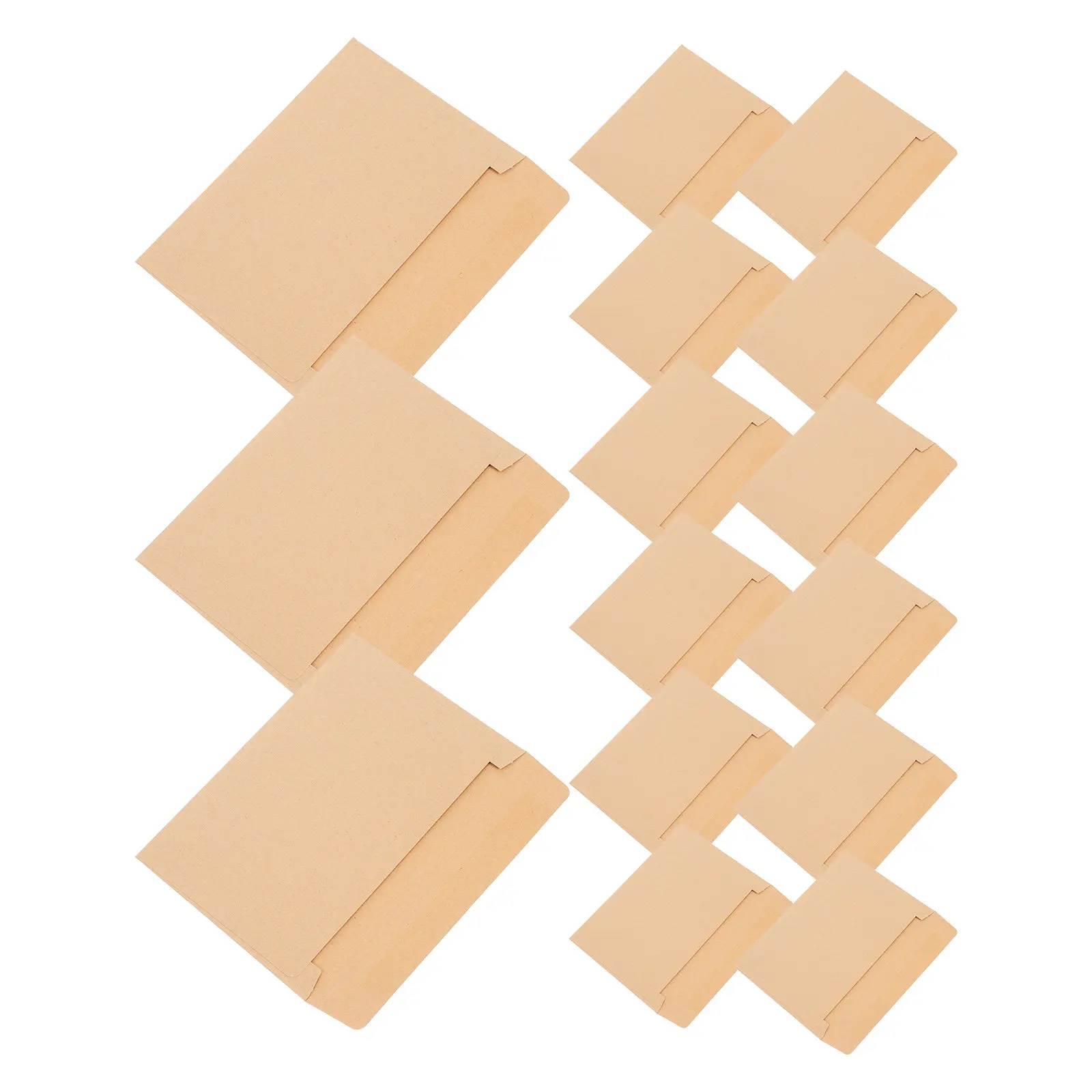 50Pcs Premium Brown Kraft Envelopes Self Closing Blank Card Envelopes for Wedding Shower Graduation Birthday Holiday Greeting