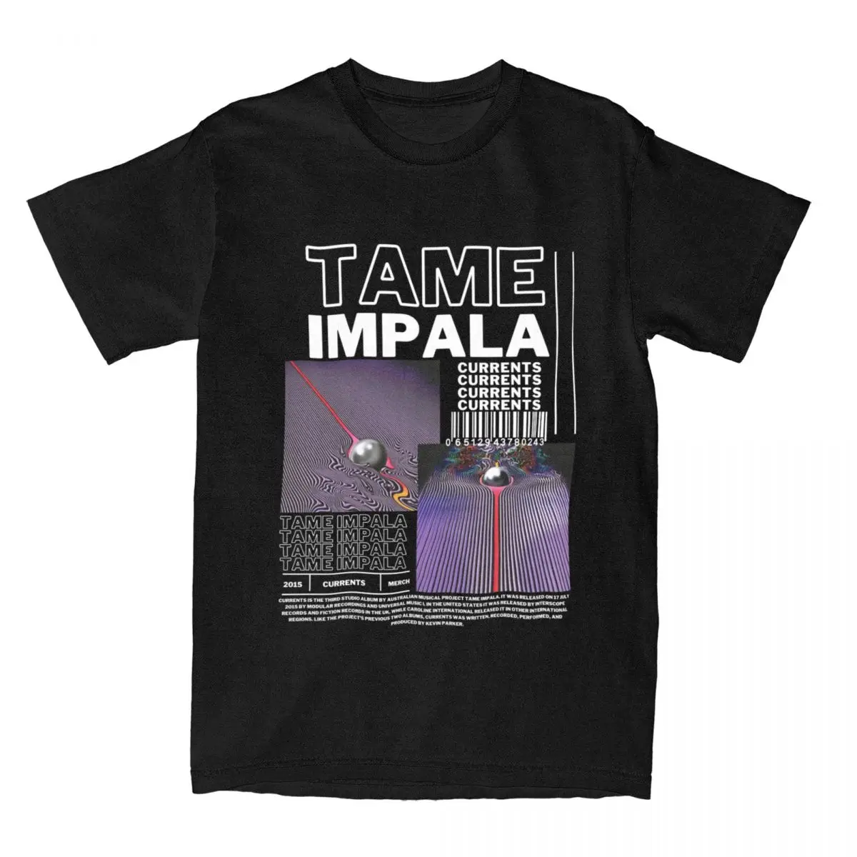 Kreatif Tame Impala t-shirt Pria Wanita katun murni Epiphany Pop Tee kemeja Plus ukuran pakaian