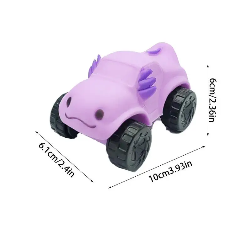 Mochi Toy Car Mochi Stress Reliever Toys Cars TPR Inertial Wheeled Sand Sliding Car Mochi Car Party Favors Stress Reliever Toys