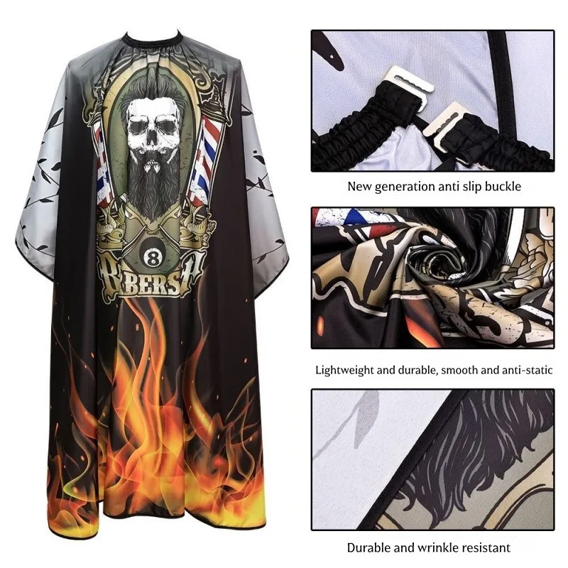 Hairdressing Robe Non Stick Hair Anti Static Apron Barber Shop Large Size Hair Cutting Cloth Professional Hairdressing Products