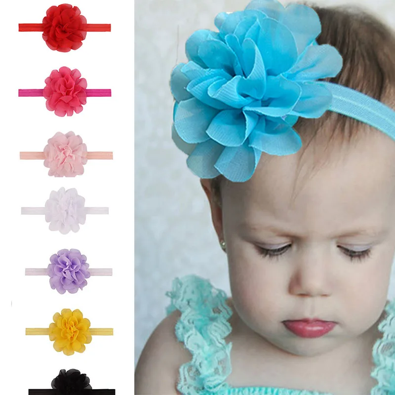 8 Colour Candy Colors Baby Bowknot Hairband Headband Kids Girls Boutique Elastic Protect Turban Headwear Kids Hair Accessories