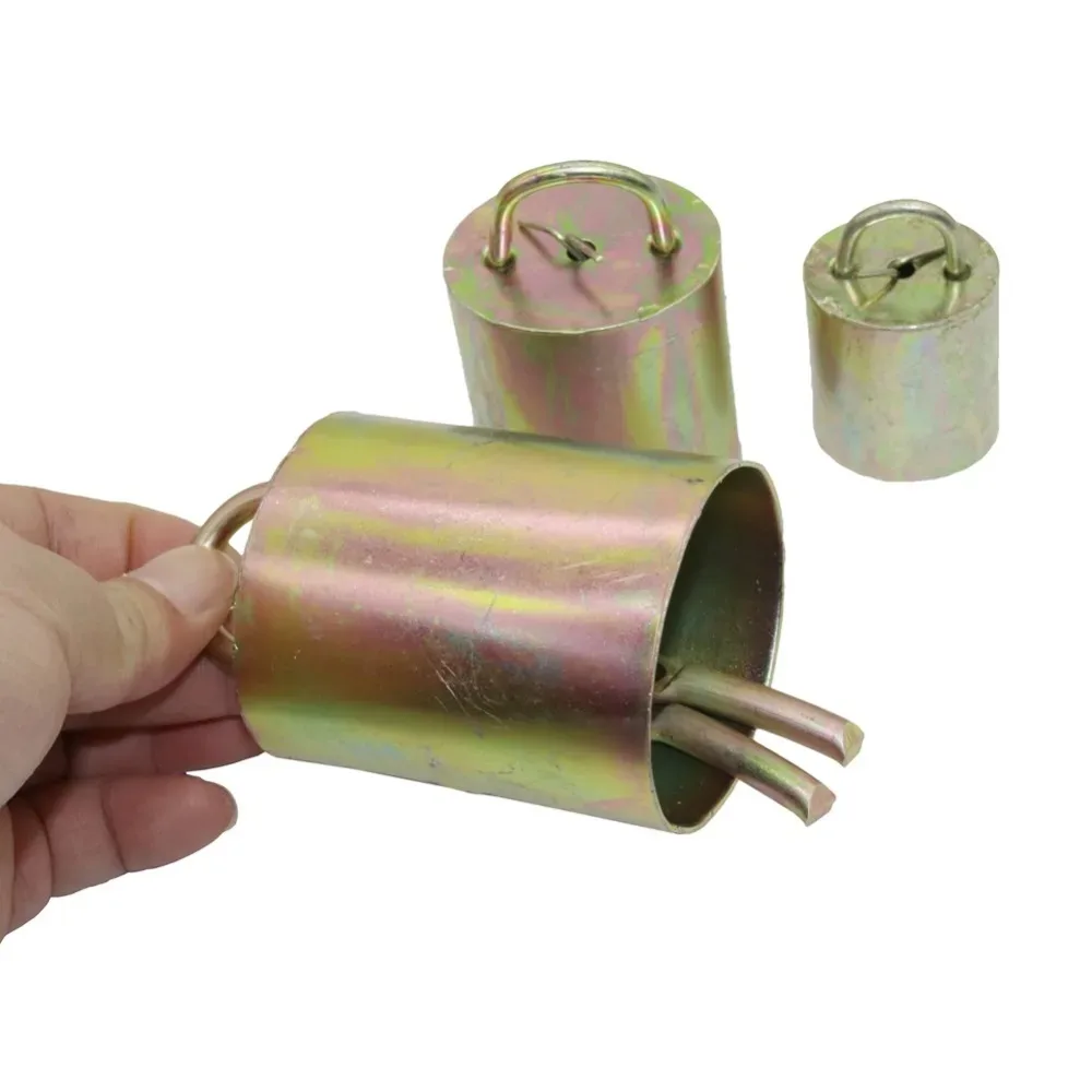 1 Pc Livestock Cattle And Sheep Copper Bell 5 Sizes Thickened Anti-lost Loud Sound Brass Bell Galvanized Steel Farm Accessories