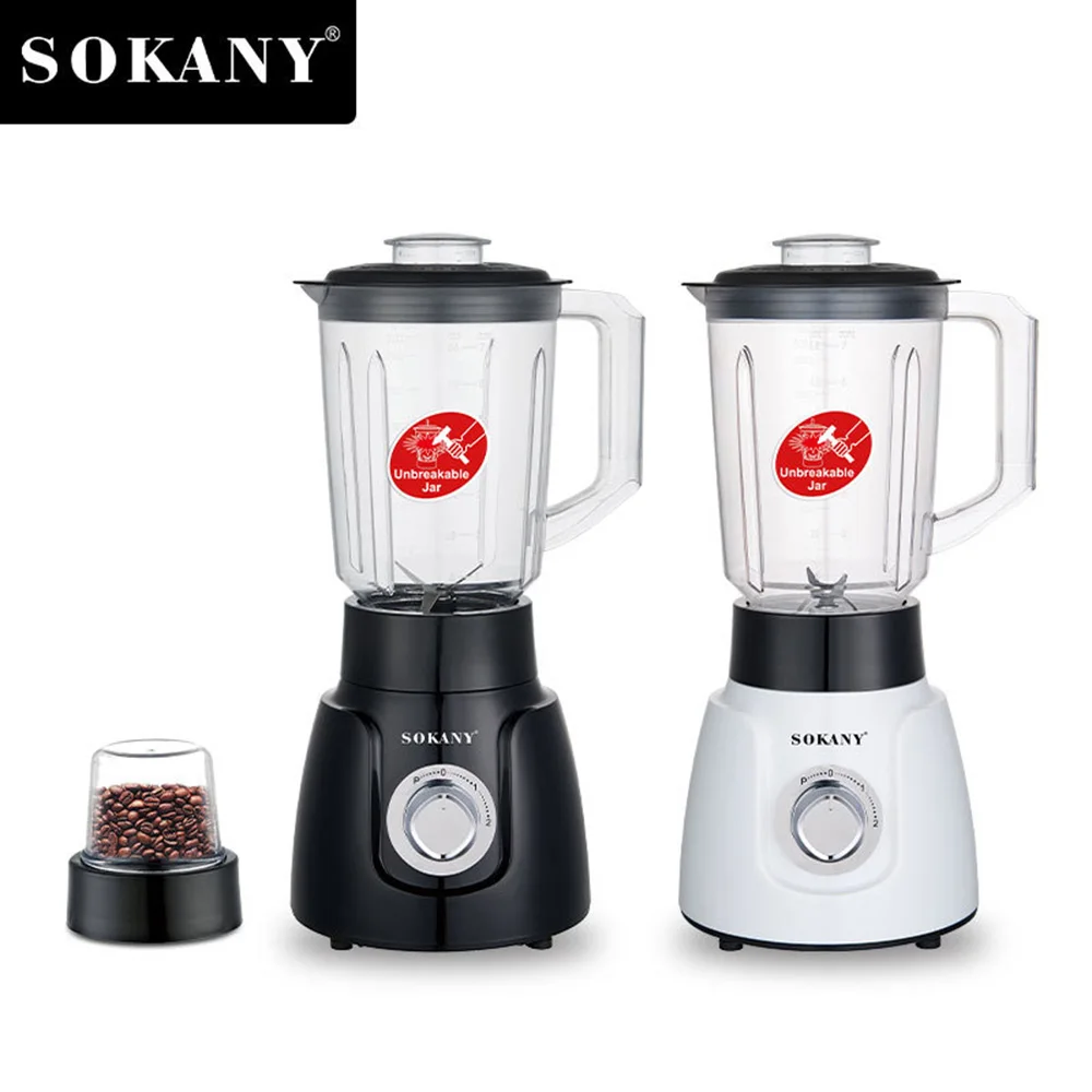 2 in 1 Mini Portable Kitchen Blender 220V 1.6L Electric Mixer Machine Coffee Grinder Juicer Cup Food Processor Juice Chopper 착즙기