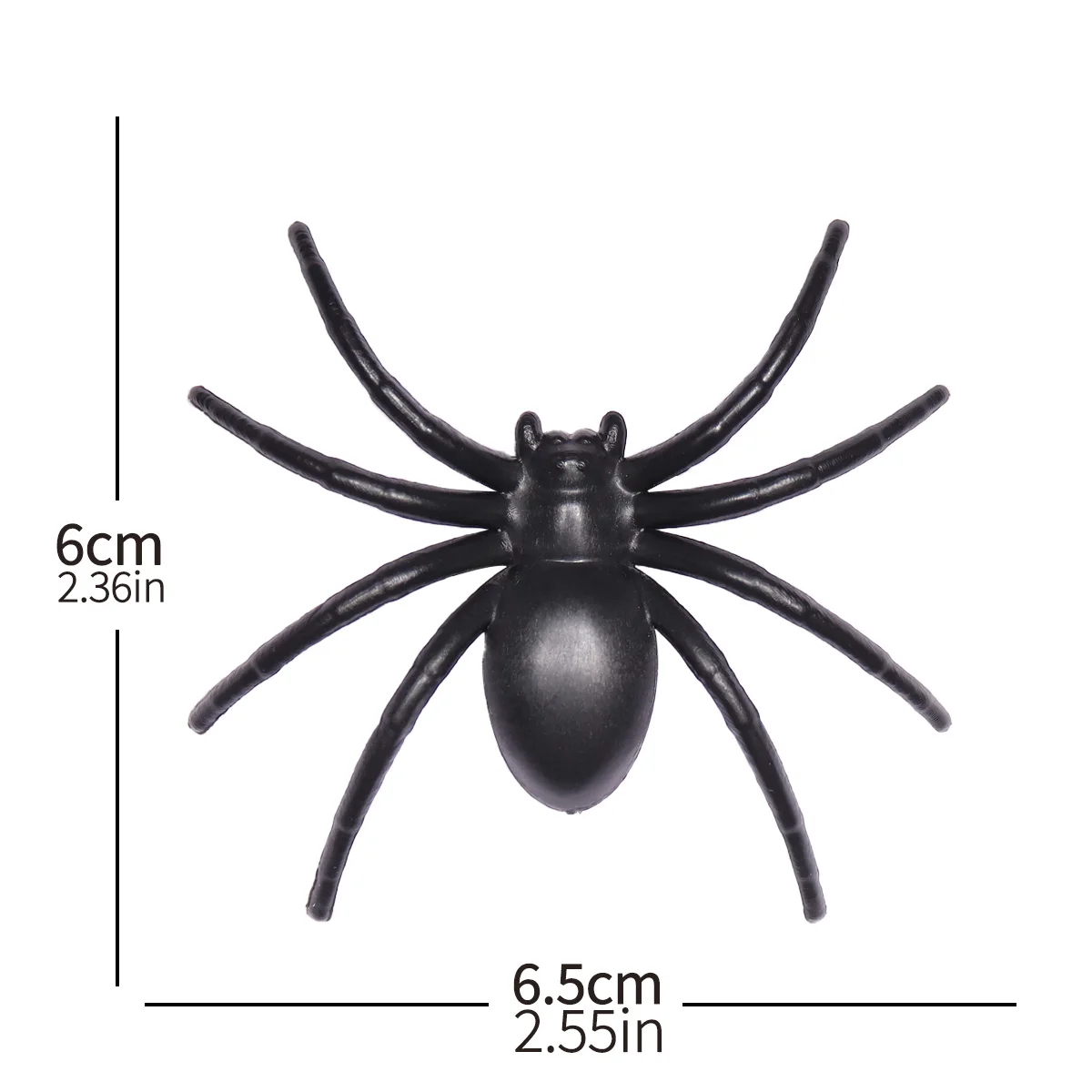 할로윈 거미 플라스틱 인공 곤충 동물 모델 코스프레 장난, 재미있는 트릭 농담 장난감, 파티 홈 장식 소품, 세트당 6 개