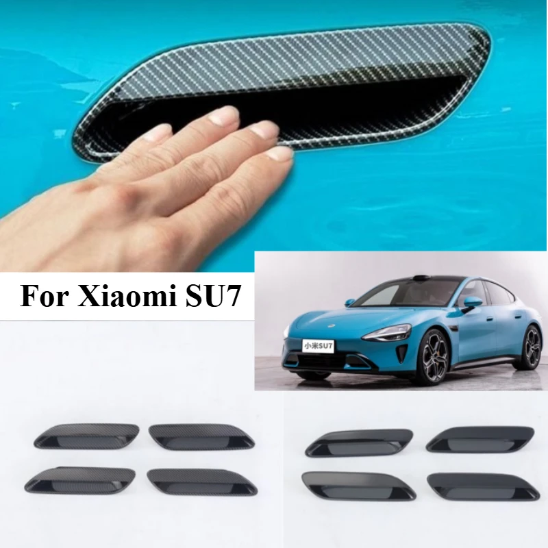 For Xiaomi SU7 2024 2025  Car accessories ABS Door Handle Bowl Door handle Protective covering Cove Trim