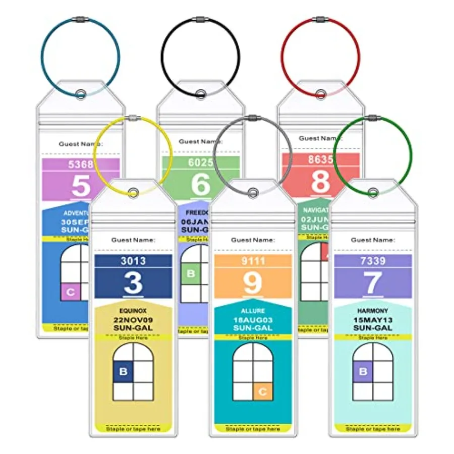 

Cruise Luggage Tag Holder for Ships and Celebrity, 6Pack Clear Tags Cruise Travel Essentials for 2026-2027