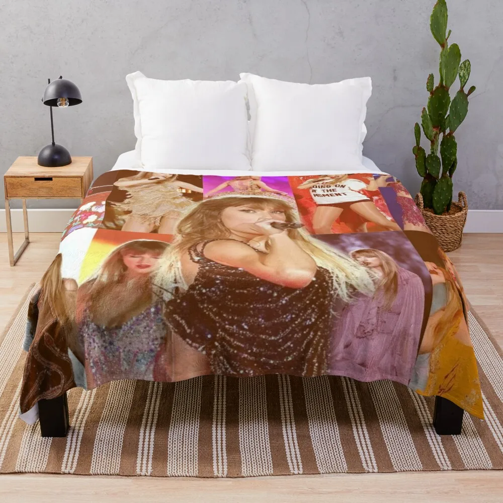 blonde girl in world Throw Blanket Custom halloween For Decorative Sofa Plush Blankets