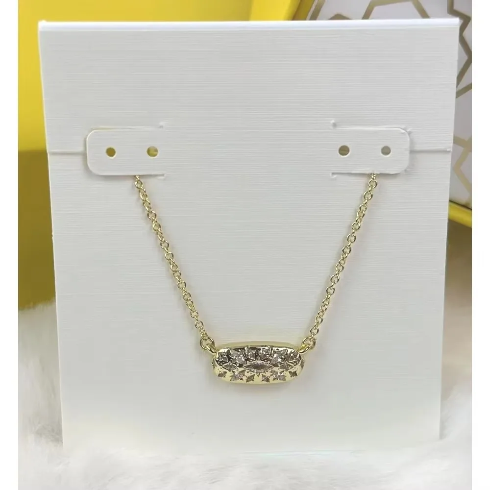 VKVVA Fashion Jewerly Holland Crystal Gold-plate Pendant Necklace in Cubic Zircon Unique Birthday Gifts