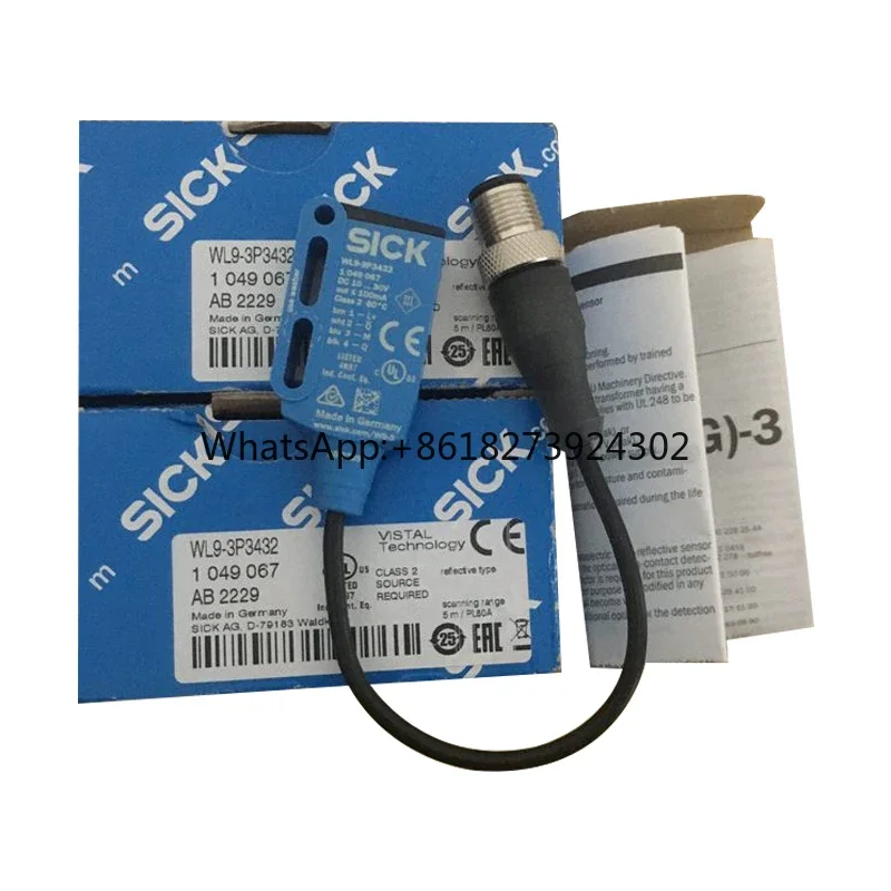 SICK Mirror Reflective Photoelectric Sensor WL9-3P2432 Art. No. 1049063