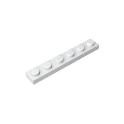 Gobricks GDS-505 Platte 1 x 6, kompatibel mit Lego 3666 Teilen, DIY-Baustein für Kinder, Partikelplatte zum Selbermachen