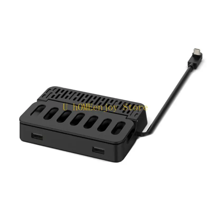 B0KF Game Console Docking Station Base Stand Hub Holder حامل Dock لـ SteamDeck