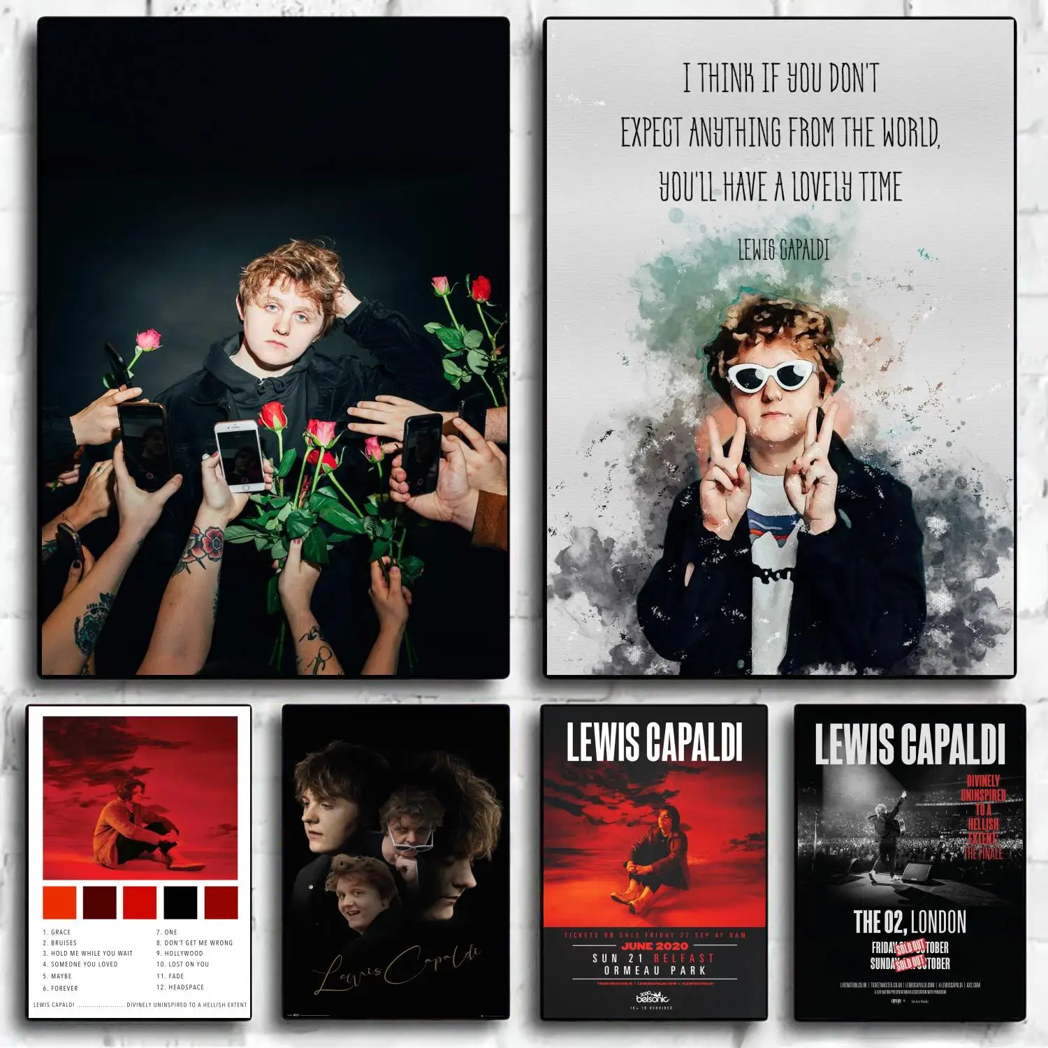 

Lewis Capaldi Singer Pop Music Decoration Art Poster Wall Art Personalized Gift Modern Family bedroom Decor Canvas Posters