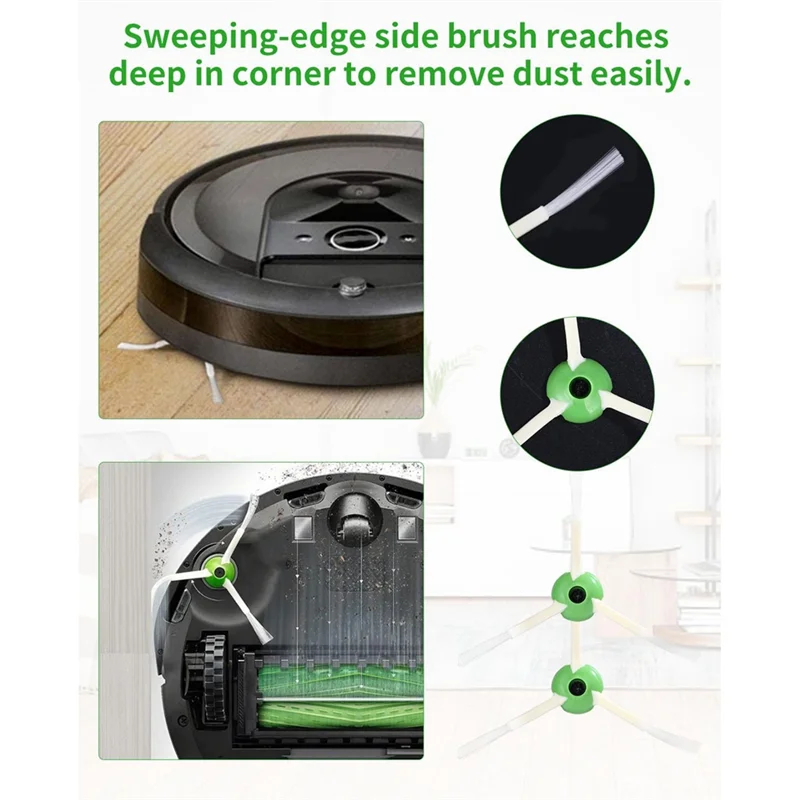 ملحقات قطع الغيار A66T لسلسلة iRobot Roomba E&I&J، I7+ I3 I3+ I4 I4+ I6 I6+ J7 J7+ I8 I8 مكنسة كهربائية