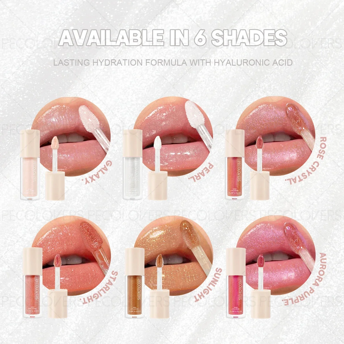 Rouge à lèvres liquide à paillettes, longue durée, imperméable, huile rosée, teinte hydratante, baume à lèvres hautement pigmenté, 1 pièce