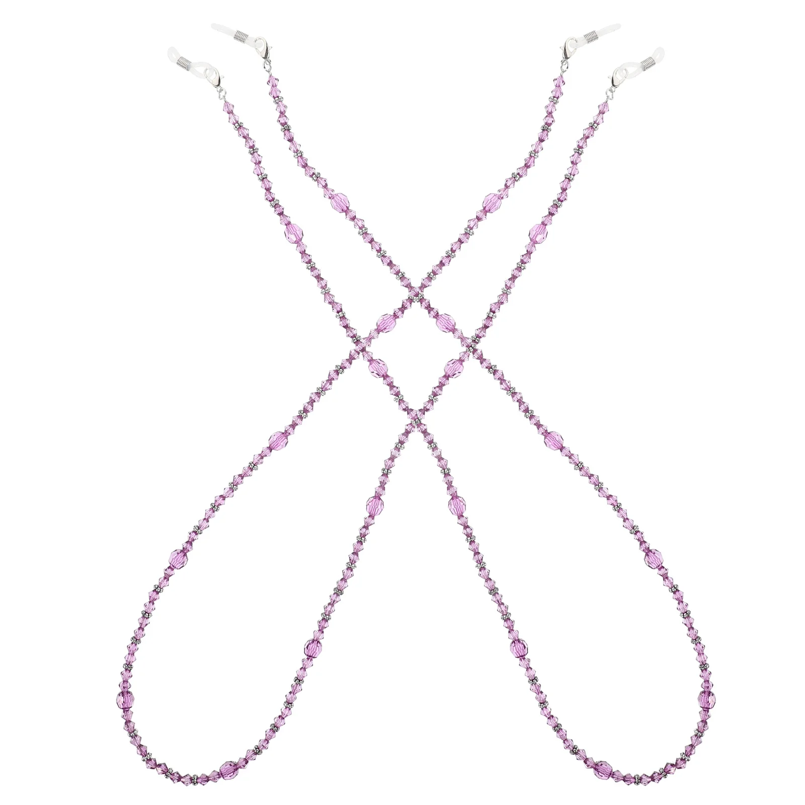

2pcs Anti-Fall Glasses Chain Premium Handmade Beading Hanging Neck Holder For Eyeglasses Sports Running Hiking Cycling