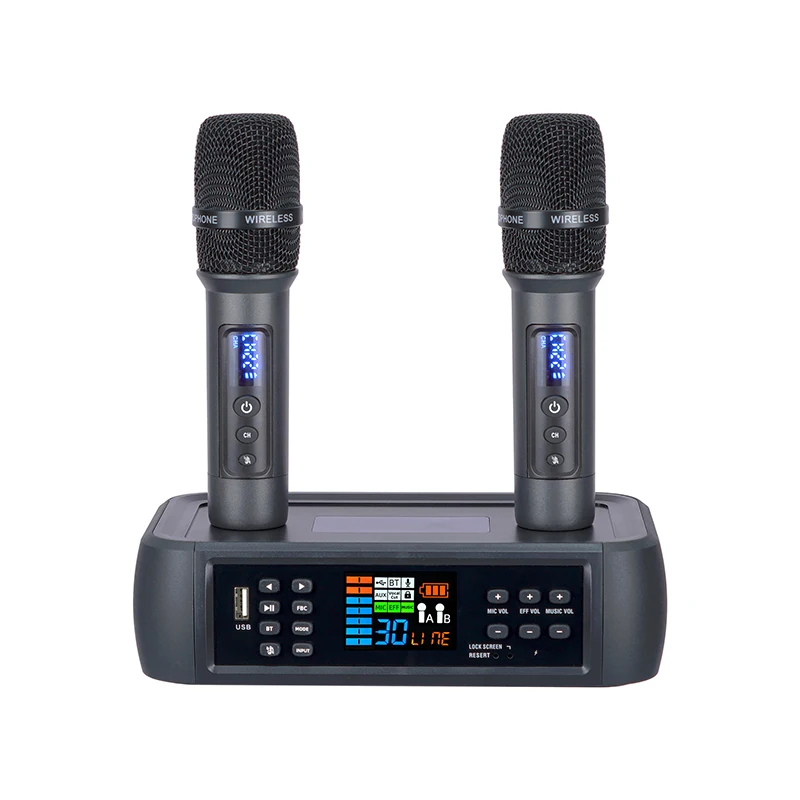 D801 wireless microphone DSP anti-howling reverberation Bluetooth wireless microphone microphone singing home entertainment KTV