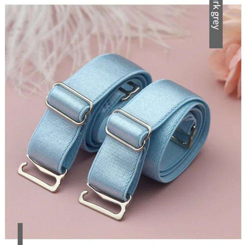 Shoulder Straps of Bra Accessories Adjustable High Elastic Strap with Metal Adjustment Buckle Underwear Replacement Bra Straps