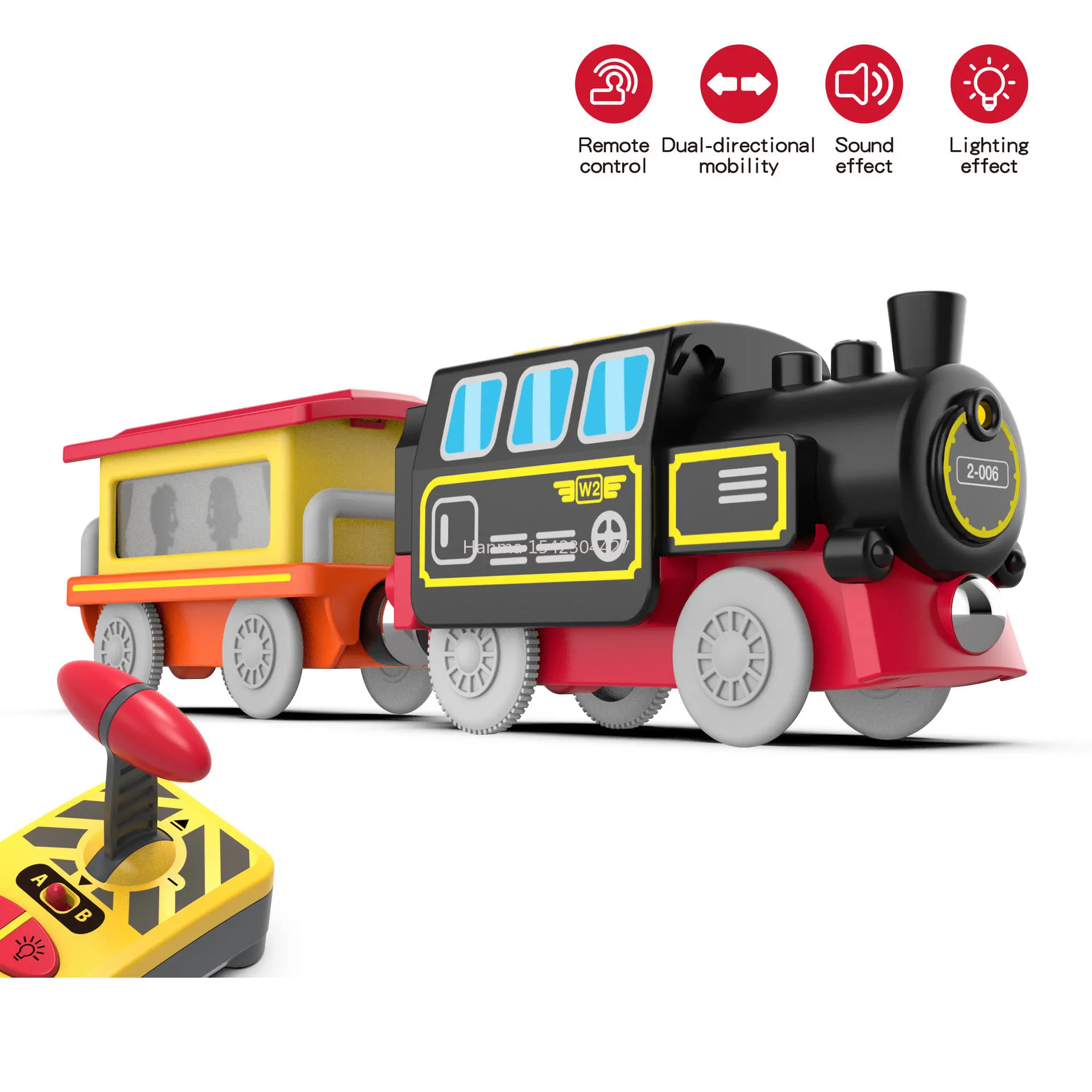 New RC Train Railway Accessories Remote Control Electric Train Magnetic Rail Car Fit for All Brands Train Track Toys for Kids