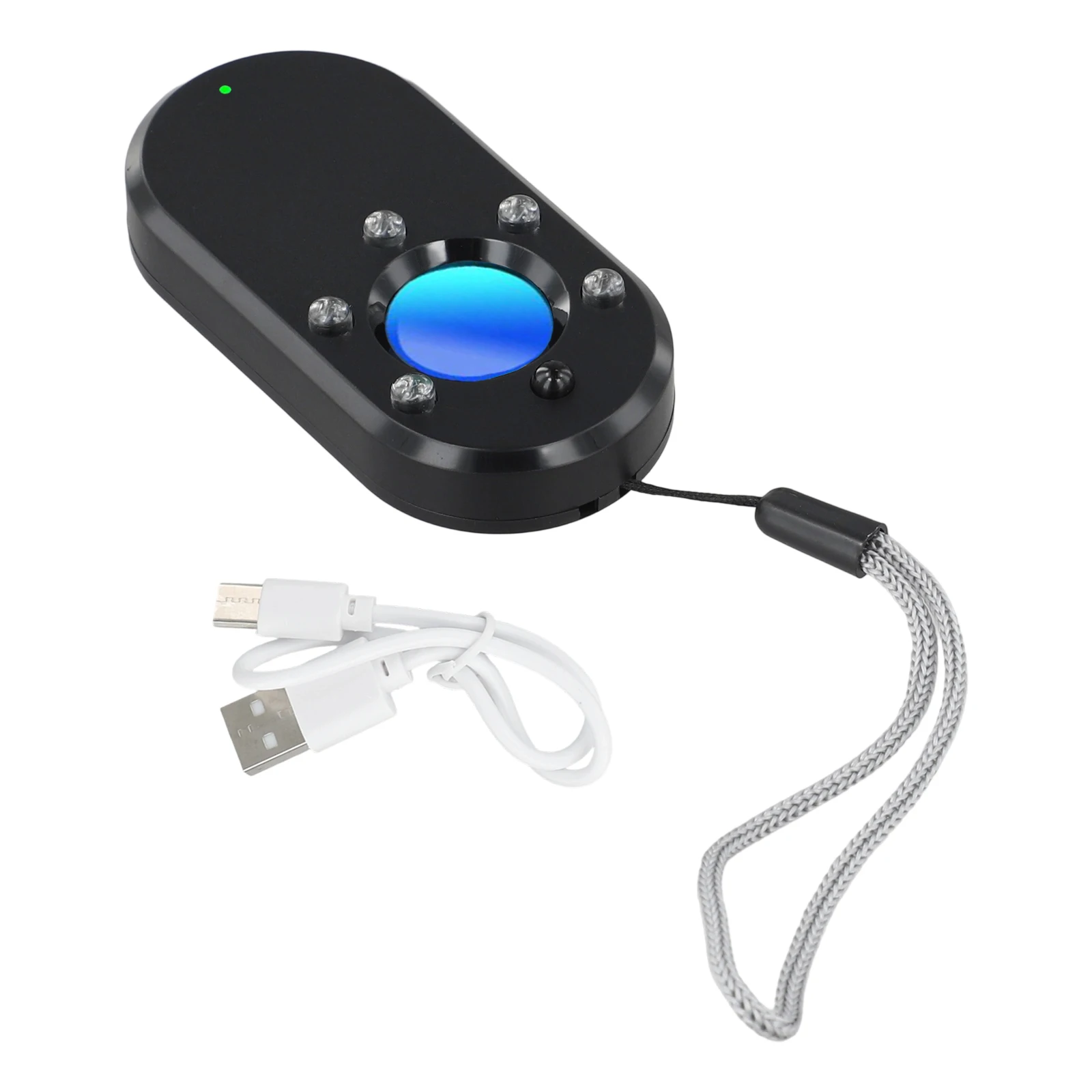 Black Camera Detector Compact Infrared Detector Anti-intrusion Privacy Protection Easy To Carry Lightweight Design