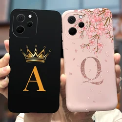 Cute Crown Letters Cover For Huawei Nova Y61 Case EVE-LX9 Soft TPU Shockproof Phone Case For Huawei Nova Y61 Y 61 NovaY61 Bumper