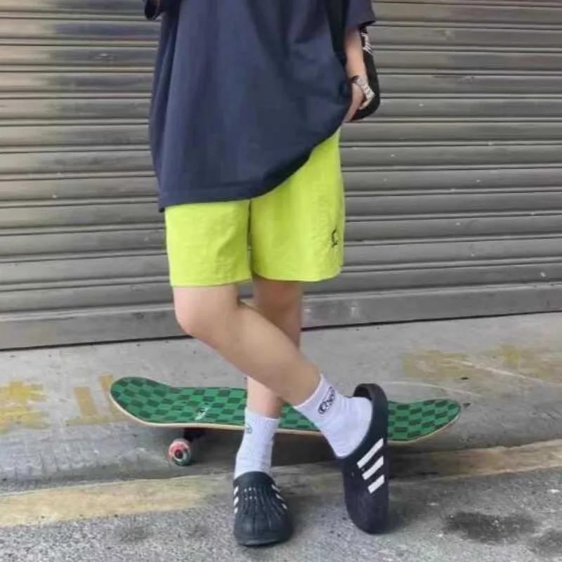 شورت نسائي صيفي جديد مريح سريع الجفاف بخصر مطاطي على الطراز الكوري تصميم فضفاض كبير الحجم رياضي يومي غير رسمي بسيط يناسب الجميع #5