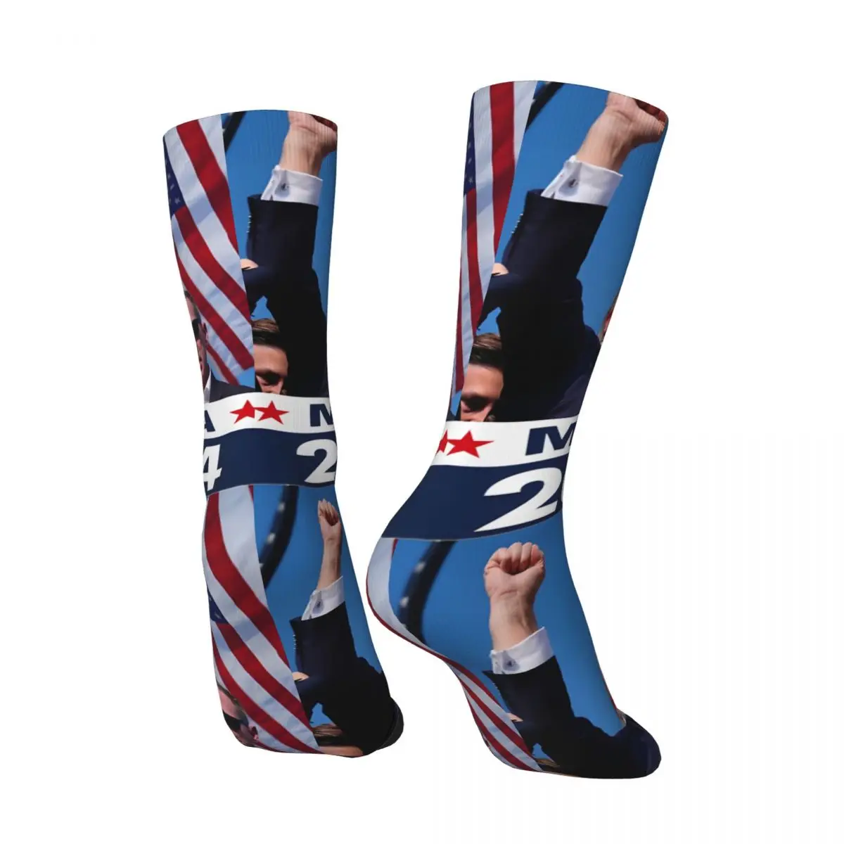 Hip Hop Vintage 2024 Dream Crazy Men's compression Socks Unisex T-Trumps Harajuku Seamless Printed Funny Novelty Happy Crew