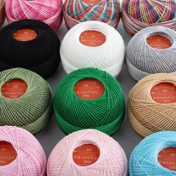 Rhapsody Size 20 Premium Quality Crochet Cotton Thread 25 grams for Shuttle Tatting Hand Knitting Sewing  Singed Mercerized