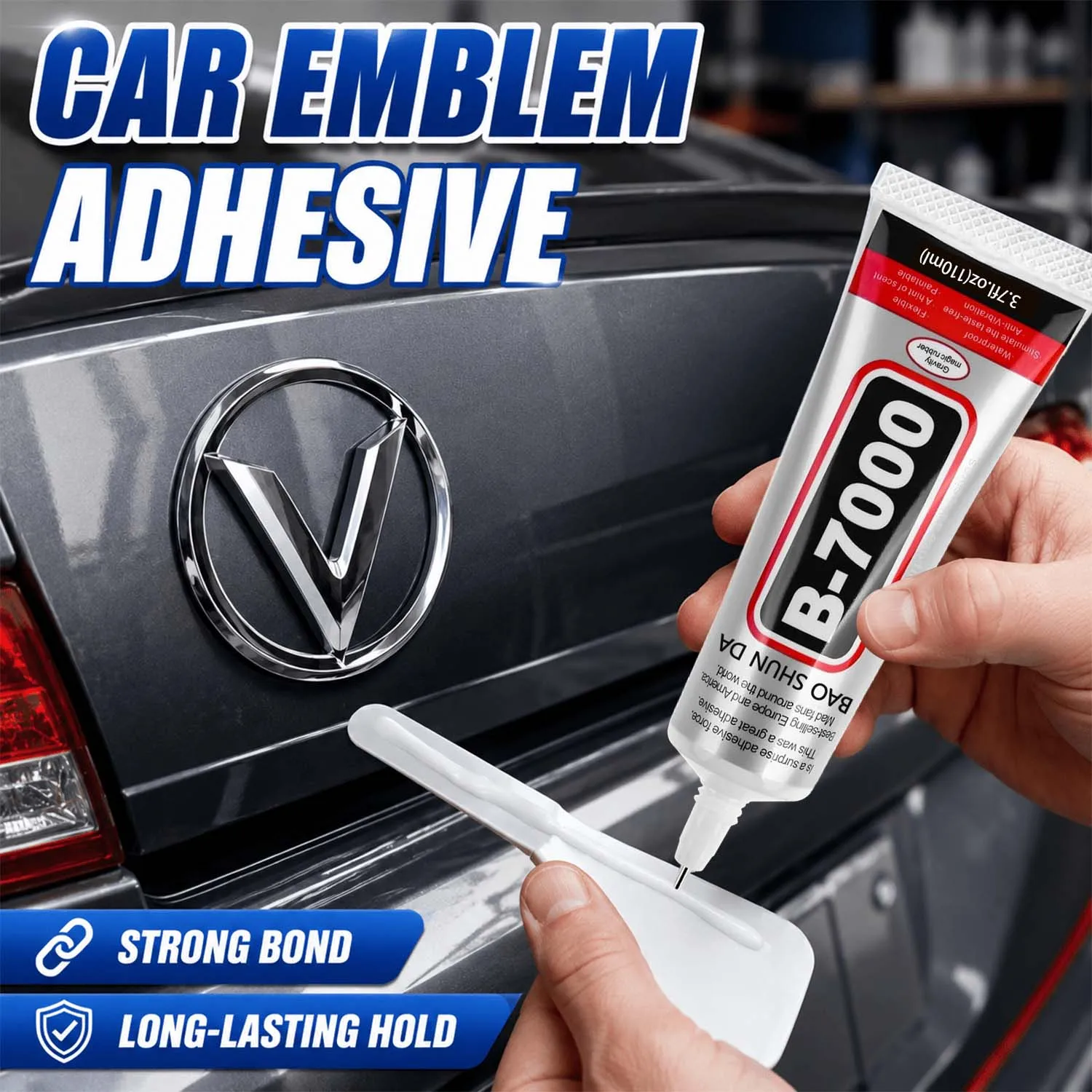 15PCS 15mL B-7000 Adhesive for car logos and badges: high-tack, residue-free, paint-friendly. Suitable for fitting car emblems .