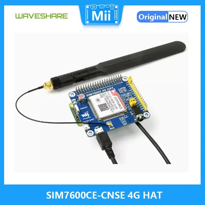Módulo de rede MiiBestODRaspberry Pi 4 SIM7600CE-CNSE 4G HAT suporta comunicação 4G / 3G / 2G, posicionamento LBS