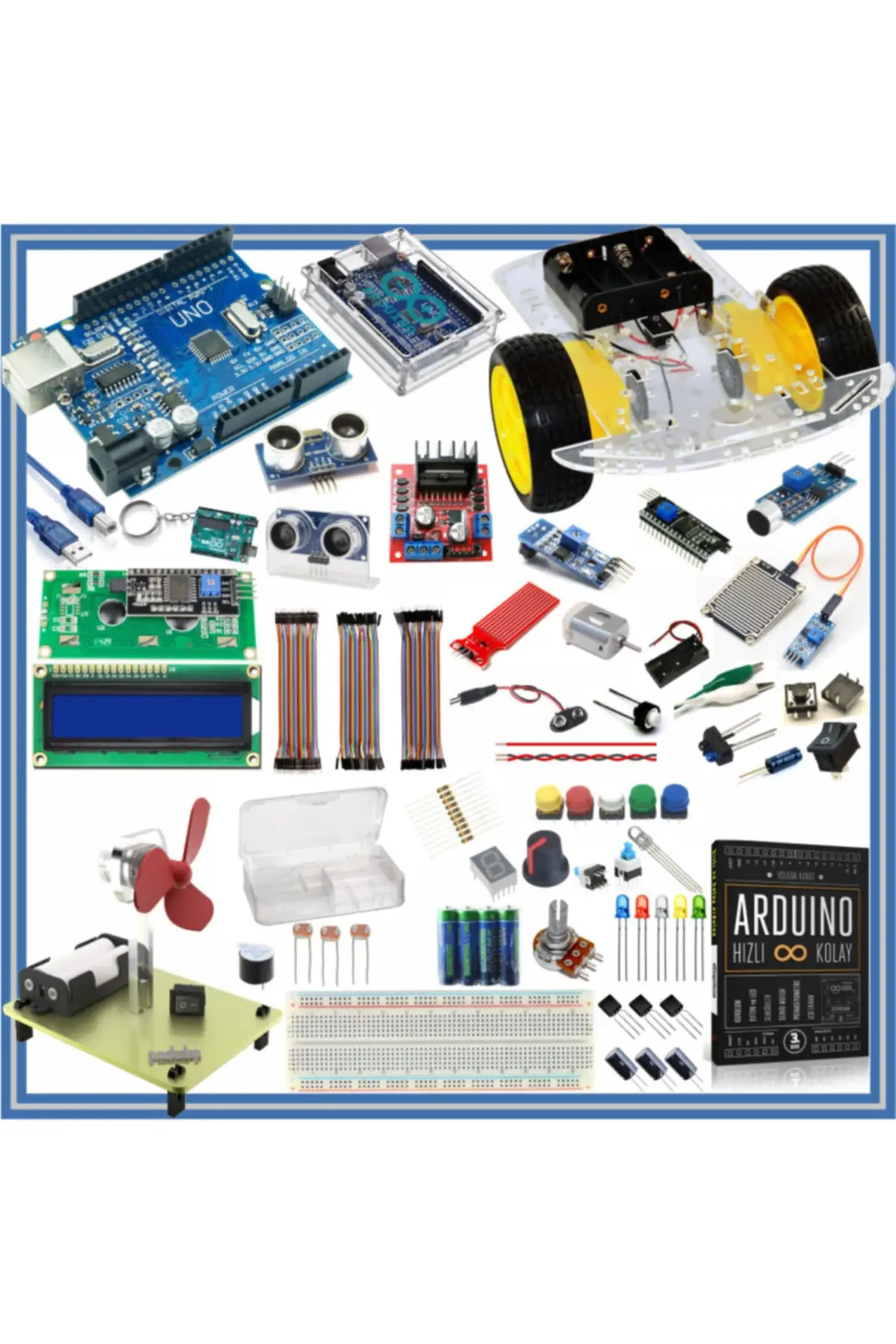 Starter Kit Uno R3 105 Parts 327 Pcs