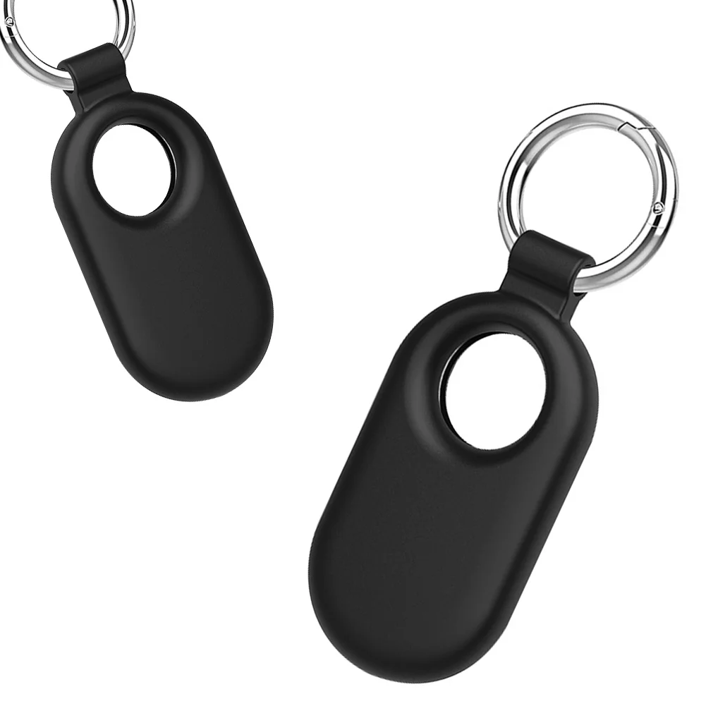 Silicone Case Protective Case Waterproof Soft Protective Sleeve Skin Cover with Keychain for Samsung Galaxy SmartTag2