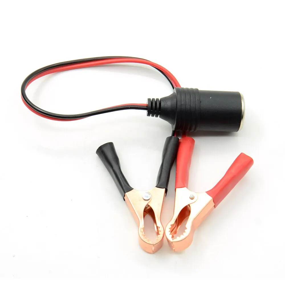 12V 24V Copper Volt 220W Car Socket Plug Car High Power Pure Battery with Clip To Cigarette Lighter Female Socket