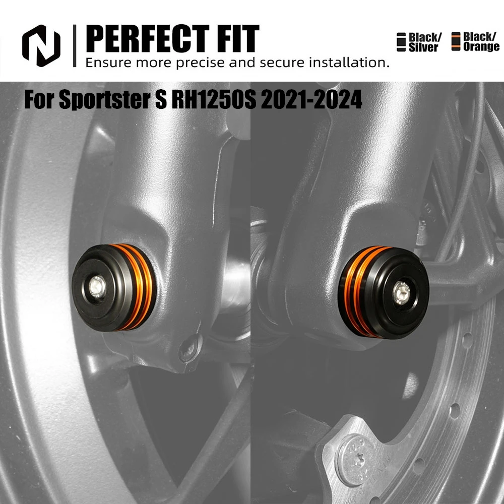 For Harley Sportster S RH1250S 2021-2024 Front Axle Nut Covers For Harley Pan America 1250 Special RA1250S Nightster RH975 22-24
