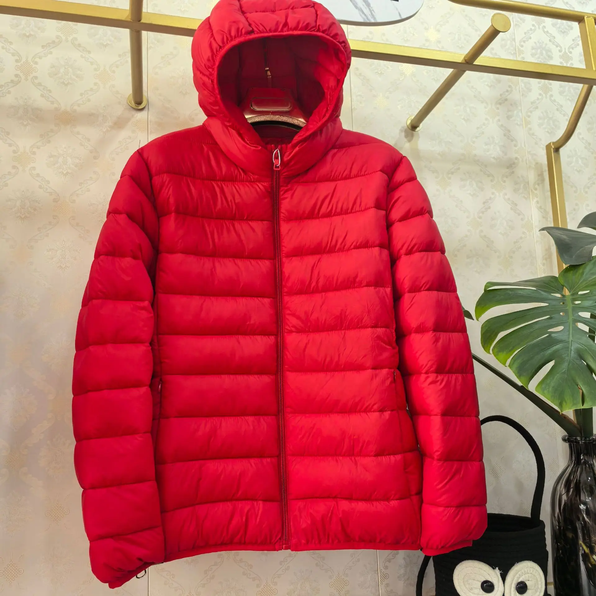 2025 Autumn and Winter New Lightweight Cotton Clothing for Women Hooded Cotton Jacket Outdoor Casual Hooded Soft Shell Cotton