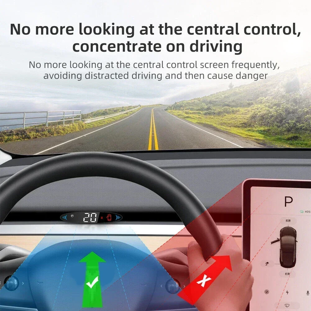 Carhome 1pcs HUD Wiring For Tesla Model 3/Y 2019-2023 HUD Head Up Display LCD Display Speedometer Direct Replacement Car Electro