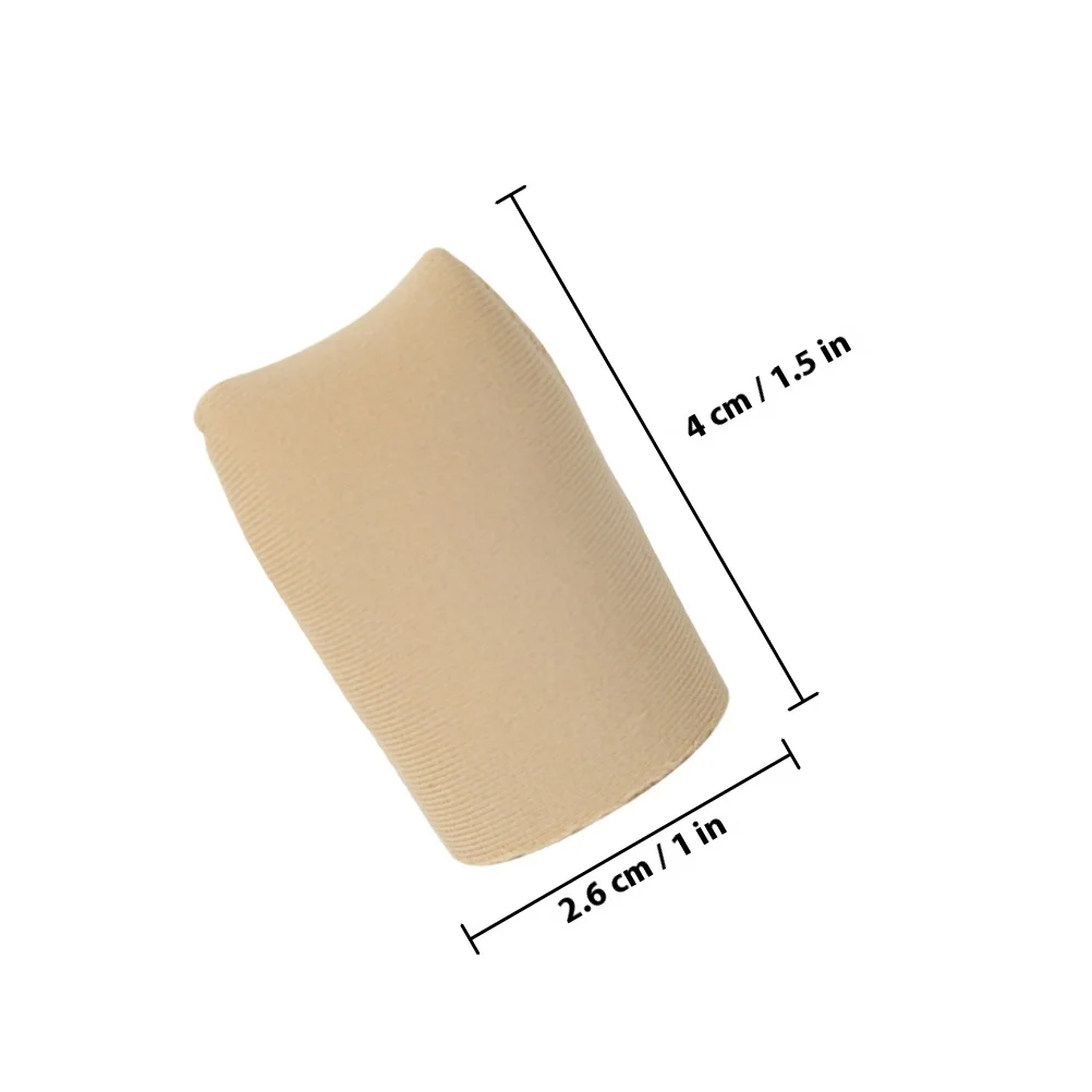 2 paia di protezioni per le dita dei piedi antiusura, foderate in silicone, copertura superiore chiusa per alleviare il dolore, maniche flessibili e traspiranti, confortevoli