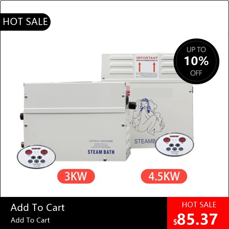 

818003 Useful Home Sauna Steam Bath Machine 3KW/4.5KW Steam Generator Digital Controller SPA Fumigation 220V for Sa