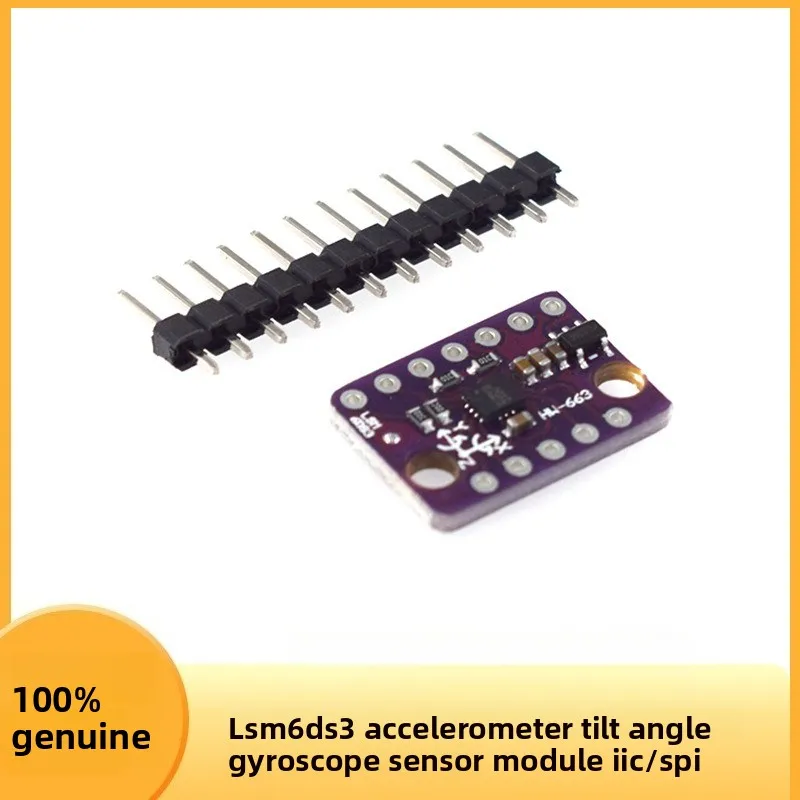 LSM6DS3 Accelerometer Gyroscope Sensor Module with IIC SPI Interface for Tilt Angle Measurement