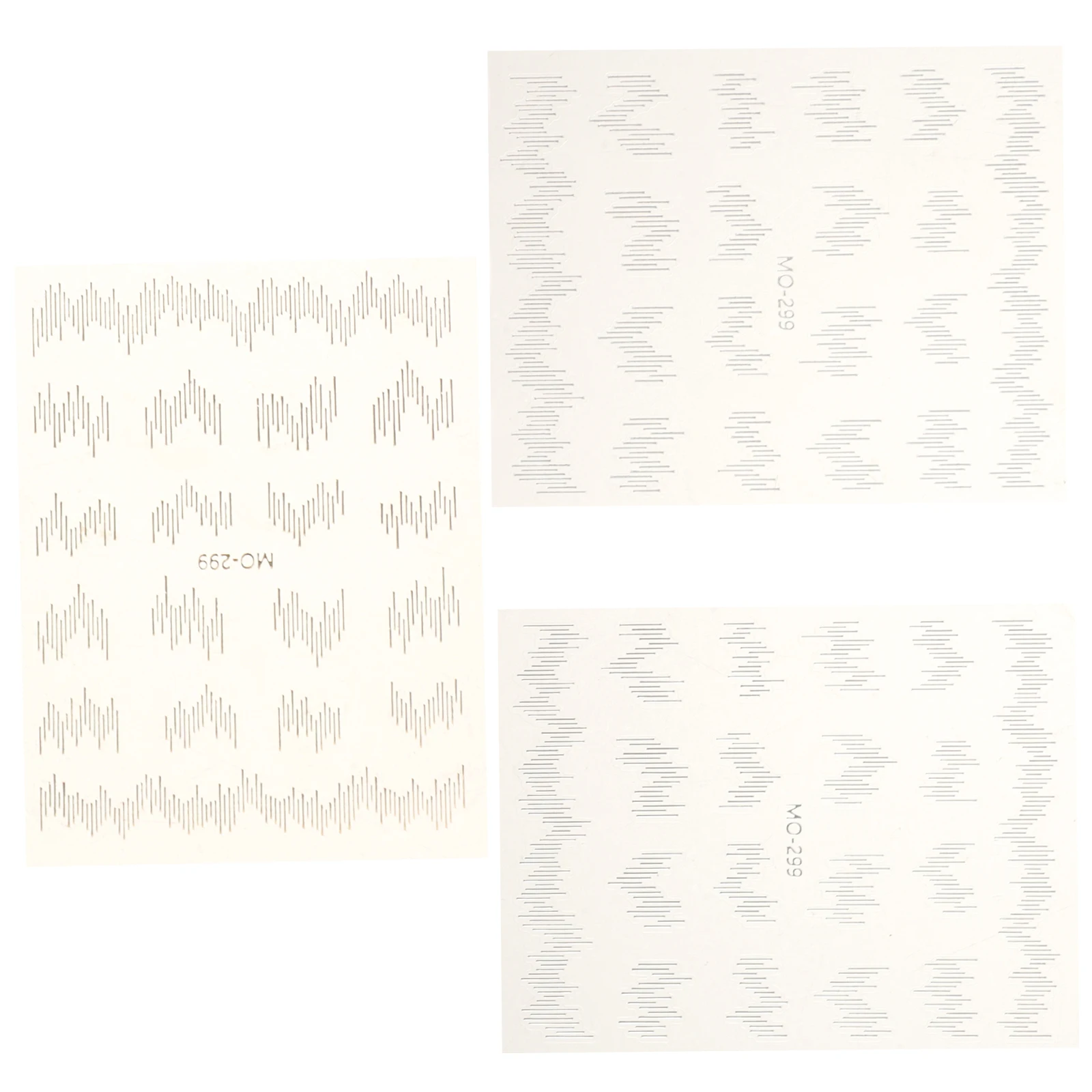 

3pcs 3 Sheets Reflective Silk Stickers Nail Art Decals Lightweight Manicure Decor For Wedding Party Prom Nail Salon Supplies