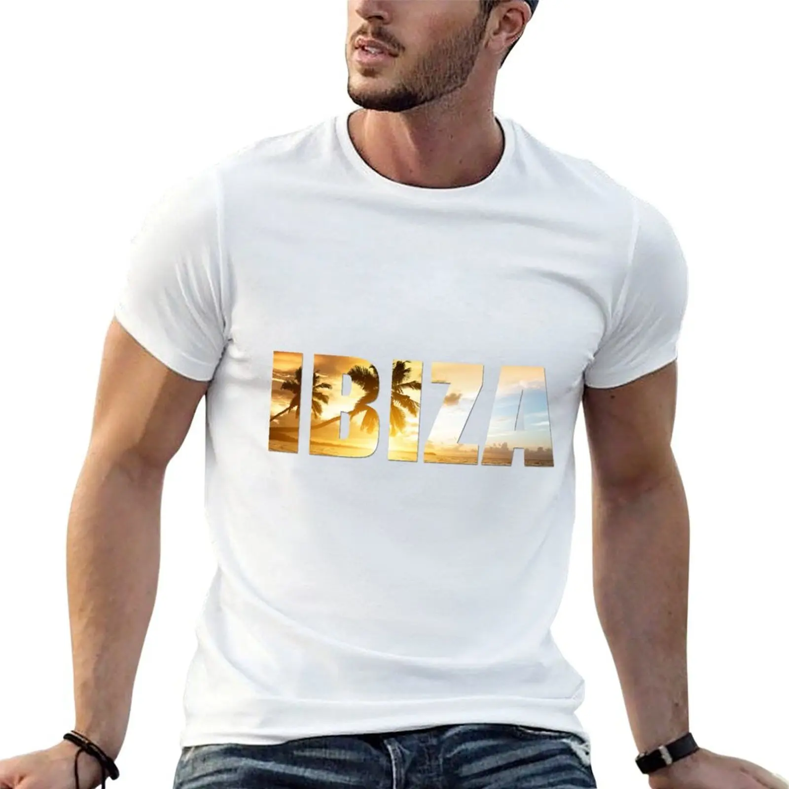 

ibiza T-Shirt cotton t shirts man 100% man t shirt cotton man tshirt T-shirt