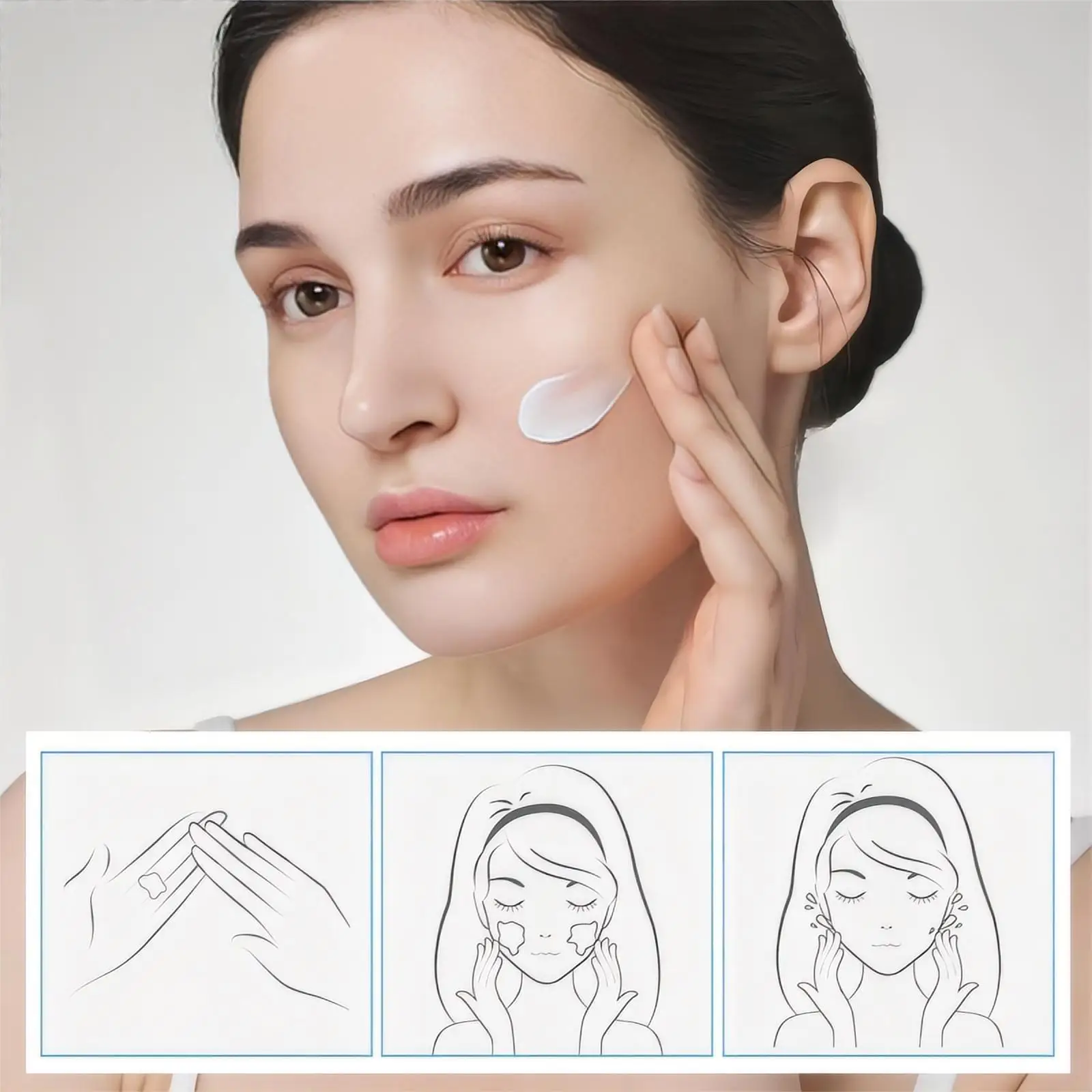 มอยเจอร์ไรเซอร์บำรุงผิวหน้า ครีมบำรุงผิวหน้าสูตรอ่อนโยนสำหรับผิวแห้งและแพ้ง่าย 50 กรัม ครีมบำรุงผิวหน้า