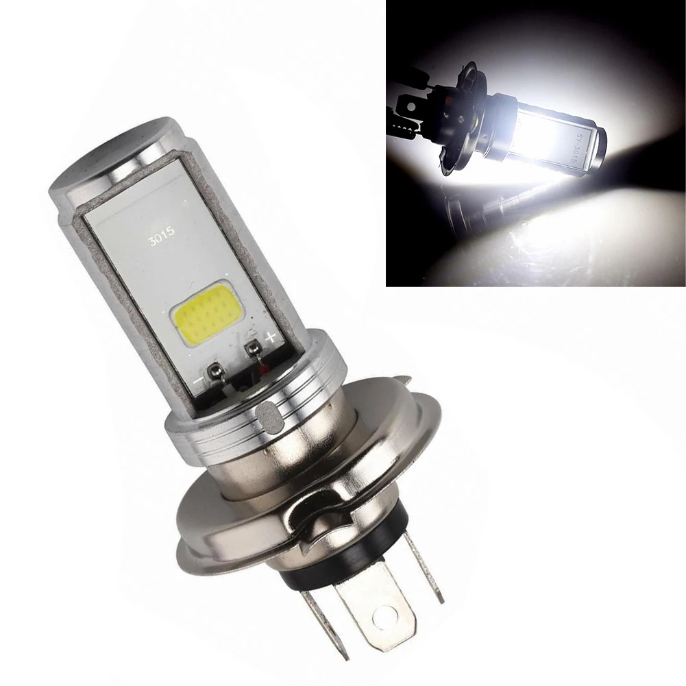 H4 Bulb Hi/Lo Beam LED H4 Headlight Bulb for Motorcycle Front Light Super Bright Easy Installation Energy Saving