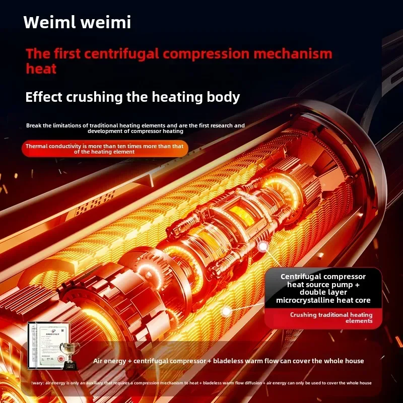 سخان Weimi سخان منزلي موفر للطاقة للمنزل بأكمله منطقة كبيرة من الجرافين تسخين كهربائي موفر للطاقة قطعة أثرية للشتاء