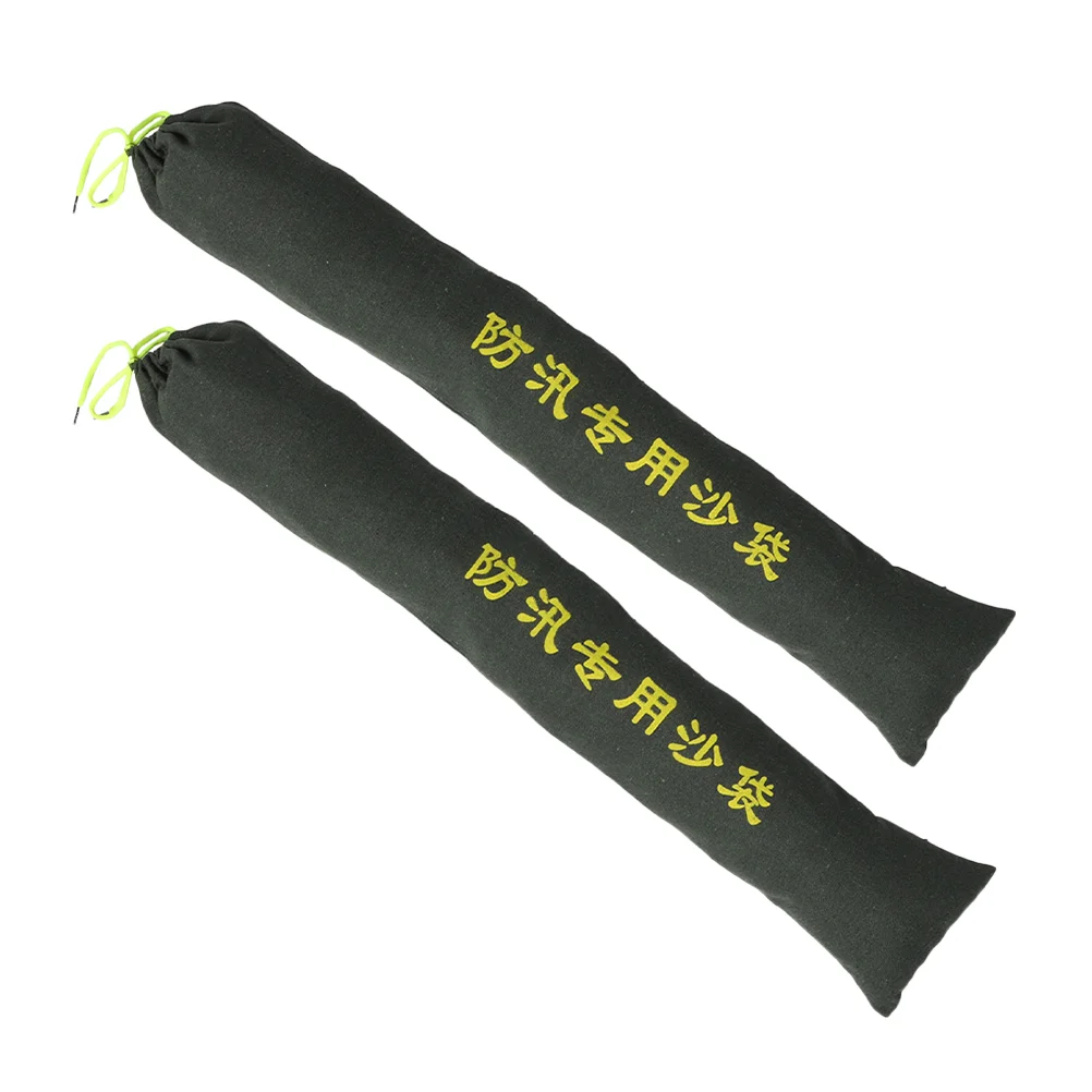 

2 Pcs Flood Control Sandbags Home Protection Barriers Absorb Water for Flooding Canvas Retaining Strip